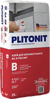 Клей плиточный Plitonit В+ С1TE для крупноформатного керамогранита 25кг — купить клей строительный