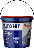 Гидроизоляция Plitonit ГидроЭласт мастика  4кг — купить гидроизоляция