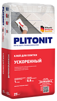 Клей плиточный Plitonit Ускоренный 25кг — купить клей строительный