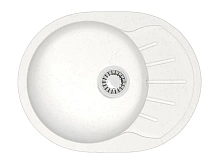 Мойка Azario Light искуствен.мрамор 575х440х215 белый лед (79918)