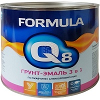 Купить Эмаль по ржавчине Formula Q8 3в1 1,9кг серая