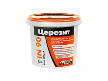 Шпаклевка Церезит всесезонная IN 90 18кг Супербелый 3050199 — купить шпатлевка