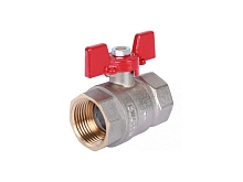 Кран шаровый Rommer 1 вн/вн ручка бабочка RBV-0003-2110225