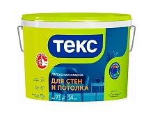 Купить Краска В/Д ТЕКС латексная для стен и потолков 14кг (2148)