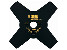 Диск для триммера Denzel 230х25х1,6мм 4 лезвия 96323 — купить электроинструменты и комплектующие