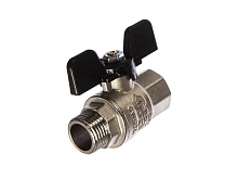 Кран шаровый Stout 1/2" вр/нр полнопроходной бабочка SVB-0004-200015
