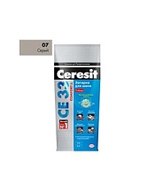 Затирка плиточная Ceresit 2кг №07 Серая СЕ33/2 — купить затирка