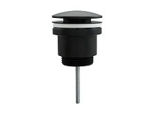Выпуск Frap для сифона click-clack цельномет.пробка 63мм без перелива черный F62-7 (543844)
