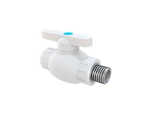 Кран шаровый PP-R 20х1/2 с НР комбинированная