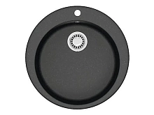 Мойка Azario Vital искуствен.мрамор 507х507х200 черный (78345)