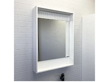 Зеркало-короб Comforty Марсель-60 белый матовый LED-подсветка бесконтактный сенсор