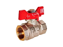 Кран шаровый Rommer 1/2 вн/вн ручка бабочка RBV-0003-2110215
