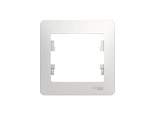Рамка Glossa 1мест белая GSL000101