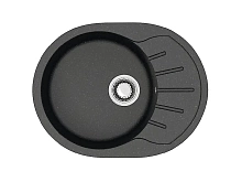 Мойка Azario Light искуствен.мрамор 575х440х215 черный (79920)