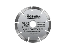 Диск алмазный 125х22,2мм 1A1RSS Fast Cut быстрый рез MOS-DISTAR FC7MD12522 — купить расходные материалы