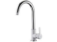 Смеситель Ledeme 4003W для кухни белый