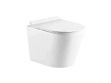 Унитаз Azario Fonti подвесной безободковый + сидение с микролифтом AZ-402W (80312)