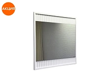 Шкаф-зеркало Comforty Марсель-75 белый матовый LED-подсветка и бесконтактный сенсор