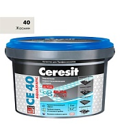 Затирка плиточная Ceresit 2кг №40 Жасмин СЕ40/2 — купить затирка