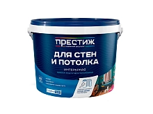 Купить Краска В/Д Престиж для стен и потолков 13кг белая матовая 9884