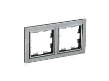 Рамка Brite 2 пост Сталь BR-M22-K46