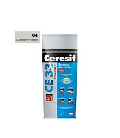 Затирка плиточная Ceresit 2кг №04 серебристо-серая СЕ33/2 — купить затирка