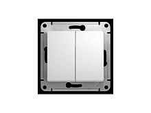 Выключатель Glossa 2кл. белая GSL000151