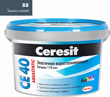 Затирка плиточная Ceresit 2кг №88 темно-синий СЕ40/2 — купить затирка